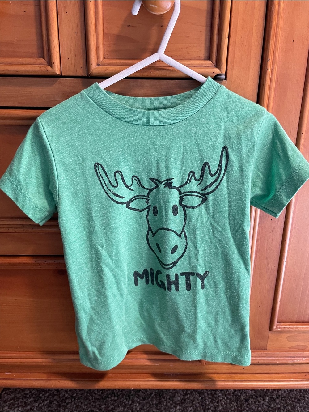 Kids 'Mighty' Moose Graphic T-Shirt - Green